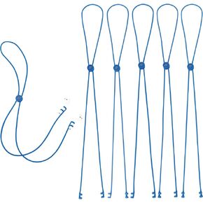 عبوة من 5 قطع، حبل قصير من السيليكون الناعم المضاد للفقد لسماعات الأذن اللاسلكية، تقنية قفل الحلقة المزدوجة، طول قابل للتعديل، يطفو على الماء، يناسب أي AirPods، سماعات أذن لاسلكية أخرى in Kuwait
