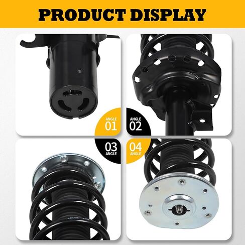 Pair Front Shock Absorber Strut Assembly with Electric Compatible with Range Rover Evoque 2012-2018 Left+Right Suspension Absorber Kit LR024437 LR051481 in Saudi Arabia