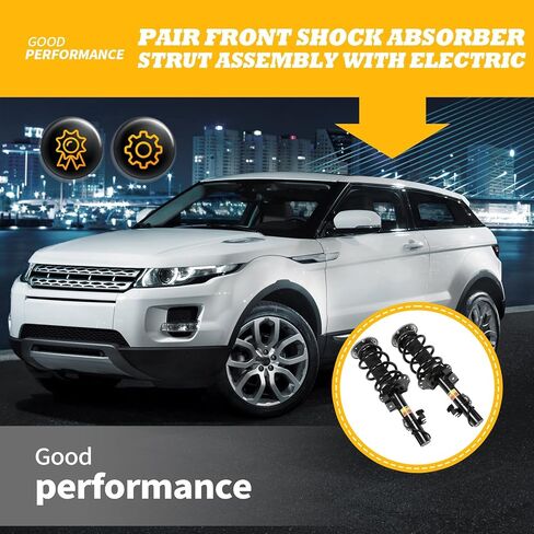 Pair Front Shock Absorber Strut Assembly with Electric Compatible with Range Rover Evoque 2012-2018 Left+Right Suspension Absorber Kit LR024437 LR051481 in Saudi Arabia