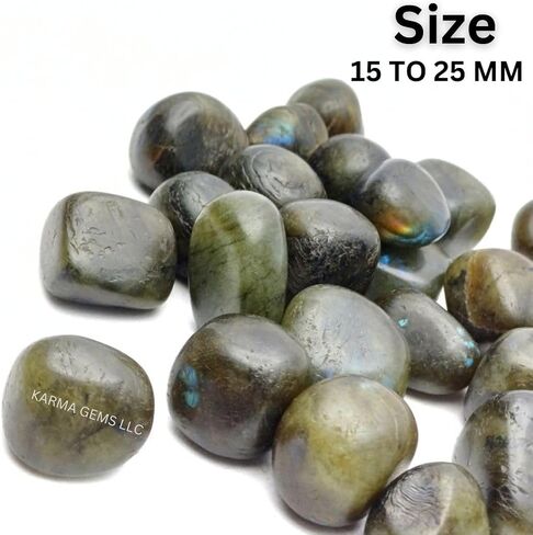 1lb Obsidian Tumbled Stones - Polished Stones for Positive Energy - Crystal Kit for Fresh Mind & Restful Sleep - Healing Stone for Chakra Balancing - Ideal for Gift & Home Decor (15-25 Mm) in Saudi Arabia