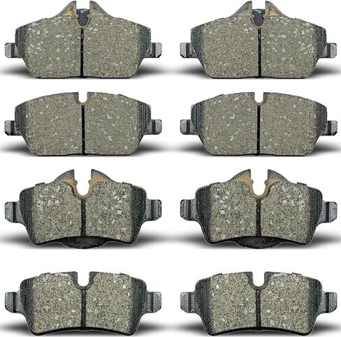 Front Rear Brake Pads Compatible with 2007-2015 Mini Cooper L4 1.6L(D1308 D1309) in Saudi Arabia