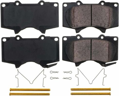 طقم فرامل أمامية Power Stop لسيارة Lexus GX470 2003-09 |Toyota 4Runner 2003-09 |FJ Cruiser 2007-14 |Sequoia 2001-07 |Tacoma 2005-20 - وسادات فرامل سيراميك مع أدوات التثبيت، 17-976 in Saudi Arabia