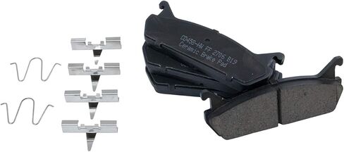 TRQ Front and Rear Brake Pad Set Ceramic Hardware Compatible with 1990-1993 Mazda Miata in Saudi Arabia