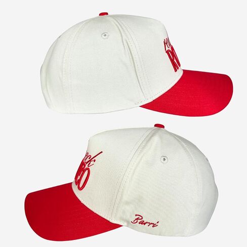 Vintage Country Trucker Hat | Snapback | Western Cute Caps for Cowgirls and Cowboys | Embroidered | Red and Cream Trucker Hat in Saudi Arabia