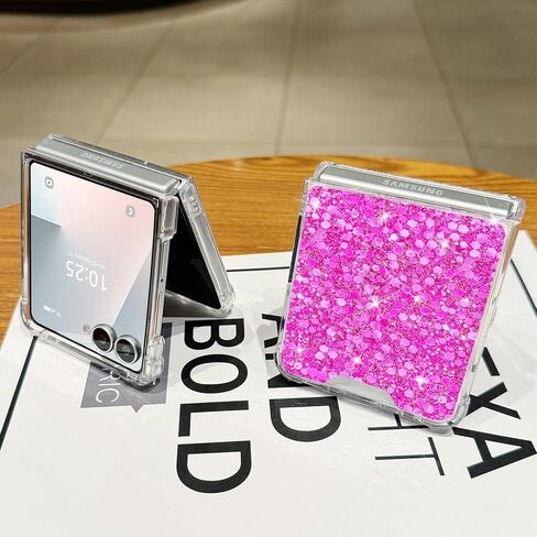 LCHULLE for Samsung Galaxy Z Flip 5 Case Bling Glitter for Girls Women Cute Shiny Sparkle Sequin Stars, Soft Silicone Four-Corner Shockproof Cover Protective Phone Case for Samsung Z Flip 5 5G(Blue) in Kuwait