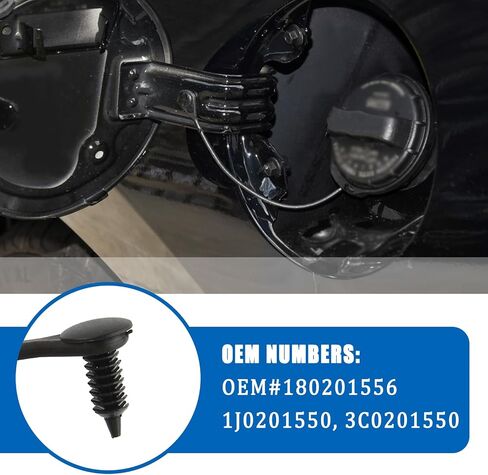 Car Gas Cap Tether Replacement OEM 180201556,Gas Cap Replacement Strap Compatible with Audi 2008-2016 A5 Volkswagen 2009-2017 Tiguan,Anti Loss Fuel Caps Rope with Rivet Fastener in Saudi Arabia