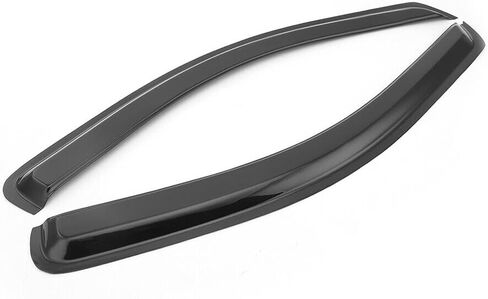 Window Visor Compatible with 2004-2014 Ford F150 Extended Cab Pickup, Slim Style Acrylic Black Sun Rain Guards Cover by IKON MOTORSPORTS, 2005 2006 2007 2008 2009 2010 2011 2012 2013 in Saudi Arabia