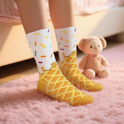 YOYOU Cute Crew Socks for Women, Funny Patterned Novelty Sock in Kuwait