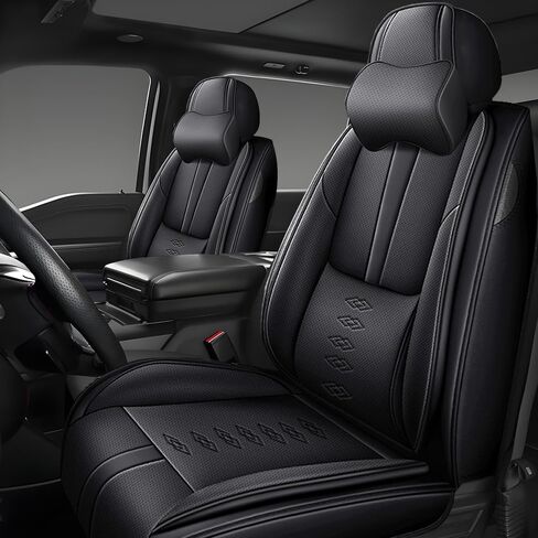 Front Seat Covers for Subaru Outback 2000-2024 2025,Leather Car Seat Covers,Soft Interior Accessories Seat Cushion Cover,Waterproof Automobile Seat Protectors for Outback(Black,Deluxe) in Saudi Arabia