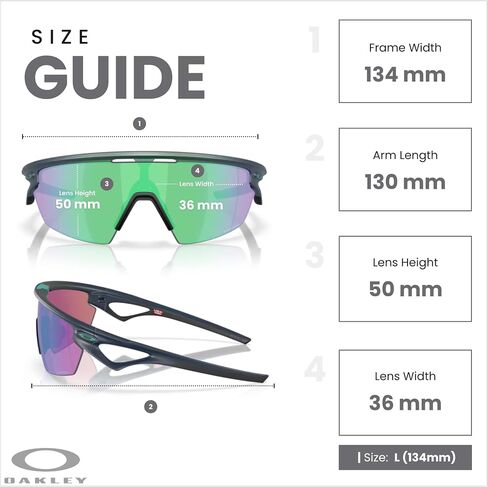 نظارات شمسية أوكلي OO9403 Sphaera Shield للرجال والنساء + حزمة مع مجموعة نظارات مجانية من Designer iWear in Saudi Arabia