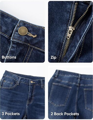 JMIERR Men's Jeans Regular Fit Straight Stretch Classic Casual Denim Pants in Saudi Arabia