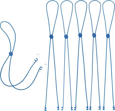 5 pcs Pack, Anti-Lost Soft Silicone Strap Lanyard Rope for Wireless Earbuds Earphones, Double Ring Lock Technology, Adjustable Length, Floats Water, Fits Any AirPods, Other Wireless Earphones in Kuwait