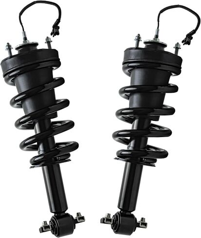 Detroit Axle - 4pc Front Struts Rear Shocks Kit for 15-19 Chevy Tahoe Suburban GMC Yukon Cadillac Escalade ESV, 2 Struts with Coil Spring 2 Shock Absorbers 2015 2016 2017 2018 2019 Replacement in Saudi Arabia
