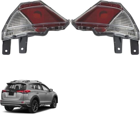 زوج واحد من المصد الخلفي للجانب الأيسر والأيمن عاكس ضوء إيقاف الضوء لـ RAV4 2016-2018 TO2883107، TO2882107، 814800R040، 814900R040 in Kuwait