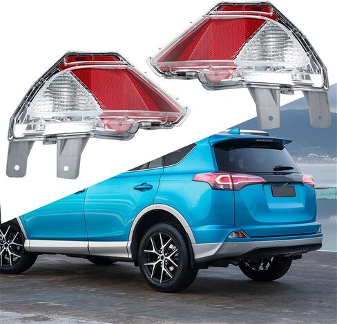 زوج واحد من المصد الخلفي للجانب الأيسر والأيمن عاكس ضوء إيقاف الضوء لـ RAV4 2016-2018 TO2883107، TO2882107، 814800R040، 814900R040 in Kuwait