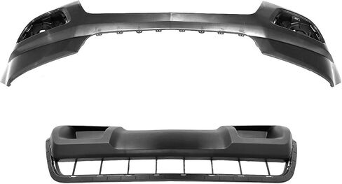 Front Bumper Cover & Skid Plate Fits 2015 2016 2017 2018 2019 2020 Chevy Colorado 23484644, GM1000993, GM1095204, 22893870 in Saudi Arabia
