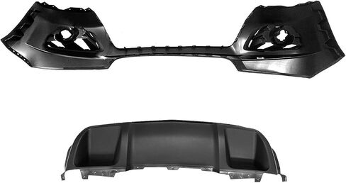 Front Bumper Cover & Skid Plate Fits 2015 2016 2017 2018 2019 2020 Chevy Colorado 23484644, GM1000993, GM1095204, 22893870 in Saudi Arabia