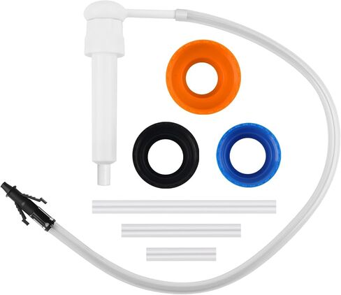 Transmission Fluid Pump Kit,Gear Oil Pump for Quart Bottle Wide Mouth & Gallon Bottle,Gear Oil Transfer Pumps Kit with 4-Size Bottles Cap Adapters in Size 38mm/40mm/43mm/50mm in Saudi Arabia