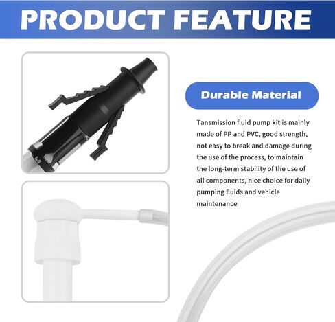 Transmission Fluid Pump Kit,Gear Oil Pump for Quart Bottle Wide Mouth & Gallon Bottle,Gear Oil Transfer Pumps Kit with 4-Size Bottles Cap Adapters in Size 38mm/40mm/43mm/50mm in Saudi Arabia