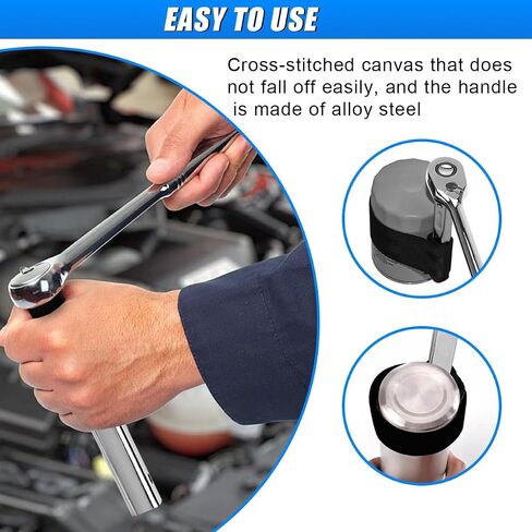Nylon Strap Oil Filter Wrench, 1/2" Drive Strap Wrench, Heavy Duty Oil Filter Removal Tool, Adjustable Oil Change Tools, No-Slip Removal Tool for Engine Filters, Conduit & Fitting (1PC) in Saudi Arabia