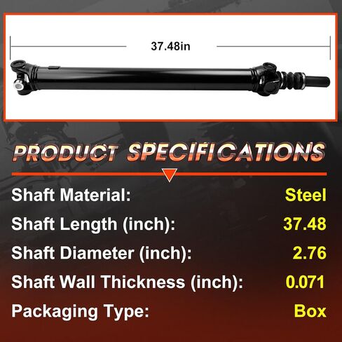 37.48'' Front Drive Shaft FIt for Chevrolet Silverado 1500 99-06 Suburban 1500 Avalanche 1500 Tahoe & GMC Sierra 1500 Yukon XL, 4WD, Prop Shaft Driveshaft Assembly OE 15087450 15182095 in Saudi Arabia