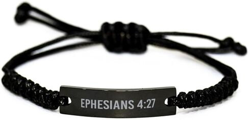 Ephesians 4 27 Bracelet Ephesians 4:27 Gift Bible Verse Jewelry Stainless Steel in Saudi Arabia