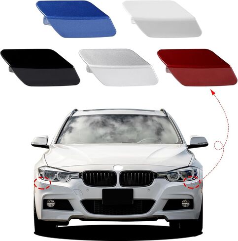 غطاء غسالة المصباح الأمامي البديل للسيارة BMW 3 F30 320 328 330 330 340 M Sport 2013 2014 2015 2016 2017 2018 51118056614 (غير مطلي، جانب الركاب الأيمن) in Saudi Arabia