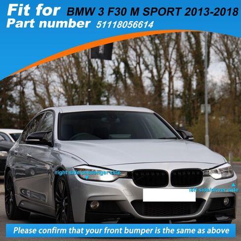 غطاء غسالة المصباح الأمامي البديل للسيارة BMW 3 F30 320 328 330 330 340 M Sport 2013 2014 2015 2016 2017 2018 51118056614 (غير مطلي، جانب الركاب الأيمن) in Saudi Arabia