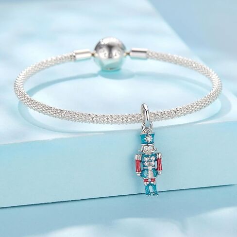 Nutcracker Pendant Charm 925 Sterling Silver Charm Fits For Pandora Bracelet, Gift Box Packaging in Saudi Arabia