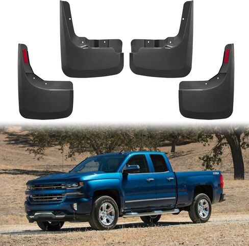 BDFHYK Mud Flaps Splash Guards Compatible for 14-18 Silveado 1500,2019 Silverado 1500 LD,15-19 Silverado 2500/3500 Without Fender Flares in Kuwait