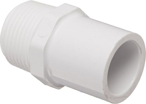 Spears 461 Series PVC Pipe Fitting, Adapter, Schedule 40, 1-1/2" NPT Male x 1-1/2" Spigot in Saudi Arabia