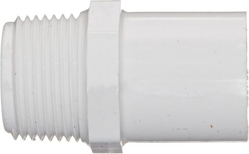 Spears 461 Series PVC Pipe Fitting, Adapter, Schedule 40, 1-1/2" NPT Male x 1-1/2" Spigot in Saudi Arabia