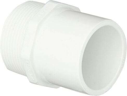 Spears 461 Series PVC Pipe Fitting, Adapter, Schedule 40, 1-1/2" NPT Male x 1-1/2" Spigot in Saudi Arabia