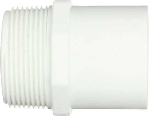 Spears 461 Series PVC Pipe Fitting, Adapter, Schedule 40, 1-1/2" NPT Male x 1-1/2" Spigot in Saudi Arabia