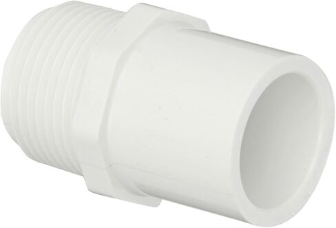 Spears 461 Series PVC Pipe Fitting, Adapter, Schedule 40, 1-1/2" NPT Male x 1-1/2" Spigot in Saudi Arabia