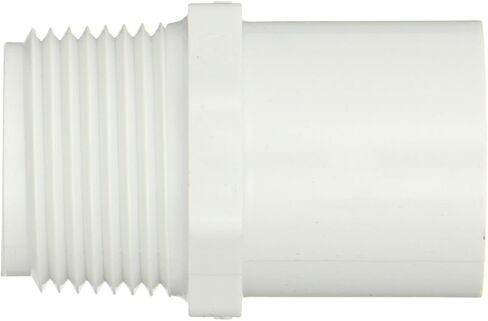 Spears 461 Series PVC Pipe Fitting, Adapter, Schedule 40, 1-1/2" NPT Male x 1-1/2" Spigot in Saudi Arabia