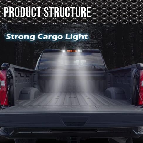LED Brake Lights Compatible with Ford F150 2004-2008/Lobo Tail Brake Cargo Lamp I Type（Clear Lens Black Bottoms） in Saudi Arabia