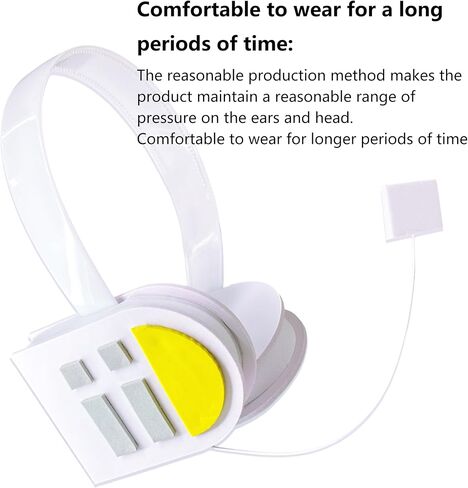 Music cosplay props headphones Hairpin headwear, 3 characters, Hairclip headphone, blue hair Future Costume Headwear Earphone (L Grey) in Saudi Arabia