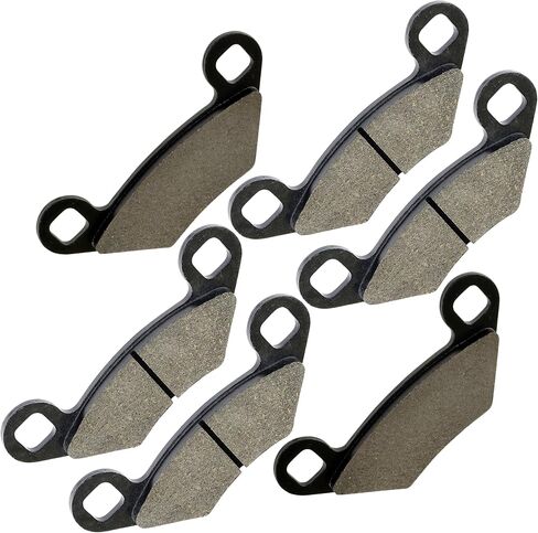 Caltric Front and Rear Brake Pads Compatible with Polaris Sportsman 450 HO EFI 2016 2017 2018 2019 2020 in Saudi Arabia