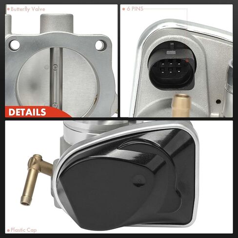 A-Premium Electronic Throttle Body Assembly Compatible with Volkswagen Jetta 2004-2005, Golf 2004-2006, Golf City 2007-2010, Beetle 2004-2005, 2.0L, Replace# 06A133062S in Saudi Arabia