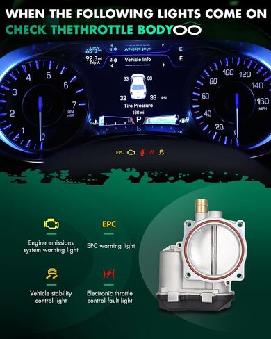 جسم خانق SCITOO 13547556119 صمام خانق للسيارات مناسب لعام 2011 لسيارات BMW لسلسلة 1 M | 2008-2010 لسيارات بي ام دبليو 135i | 2007-2010 لسيارات بي ام دبليو 335i | 2009-2010 لسيارة BMW 335i xDrive in Saudi Arabia