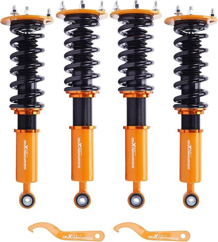 maXpeedingrods Coilovers for Lexus LS400 XF10 1990-1994, for Toyota Celsior 1990-1994, Height Adjustable Coilovers Suspension Kit, Preset Damping Shock Absorber Struts, Lowering Kits by 1-3" Gold in Saudi Arabia