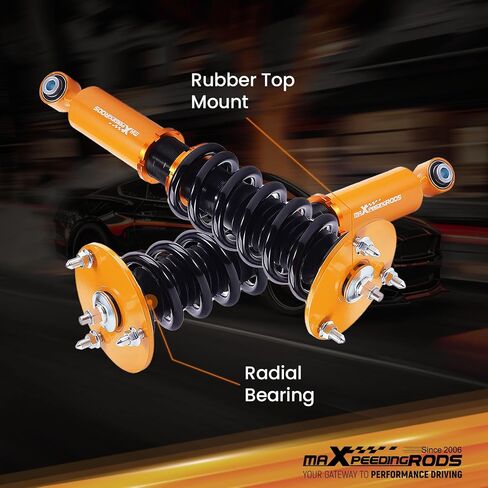 maXpeedingrods Coilovers for Lexus LS400 XF10 1990-1994, for Toyota Celsior 1990-1994, Height Adjustable Coilovers Suspension Kit, Preset Damping Shock Absorber Struts, Lowering Kits by 1-3" Gold in Saudi Arabia