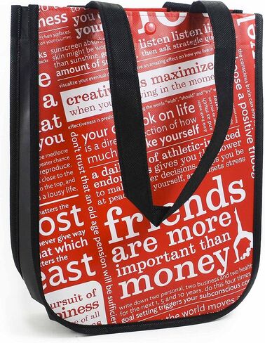 Lululemon Red with Graphic Print Small Reusable Tote Carryall Gym Bag in Saudi Arabia
