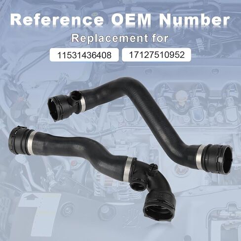 طقم خرطوم تبريد المبرد العلوي والسفلي JDMON متوافق مع BMW E46 328i 328Ci 330Ci 330i 330xi 325i 325xi 325Ci 1999-2006 استبدال أنابيب مياه التبريد # 11531436408 17127510952 in Saudi Arabia
