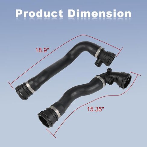 طقم خرطوم تبريد المبرد العلوي والسفلي JDMON متوافق مع BMW E46 328i 328Ci 330Ci 330i 330xi 325i 325xi 325Ci 1999-2006 استبدال أنابيب مياه التبريد # 11531436408 17127510952 in Saudi Arabia