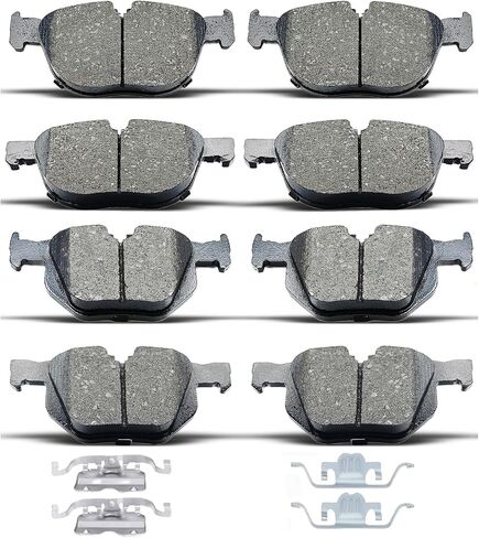 D1042 D1294 8pcs Ceramic Front Rear Brake Pads With Clips Fit For BMW X5 2007-2018,For BMW X6 2010-2019 in Saudi Arabia