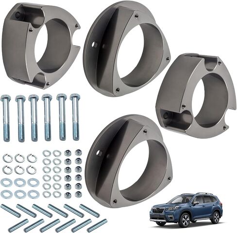 maXpeedingrods 3" Lift Kit for Subaru Forester 1998-2008 Impreza 2002-2007, Legacy Outback for Saab 92-X Strut Spacer Kit, Gray in Saudi Arabia