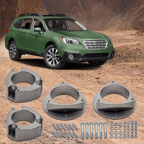 maXpeedingrods 3" Lift Kit for Subaru Forester 1998-2008 Impreza 2002-2007, Legacy Outback for Saab 92-X Strut Spacer Kit, Gray in Saudi Arabia
