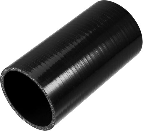 2.75" ID 6" Length 4-Ply Reinforced High Temp Straight Coupler Silicone Reducer Hose Black for Car Intercooler Intake Piping Replacement Car Parts in Saudi Arabia